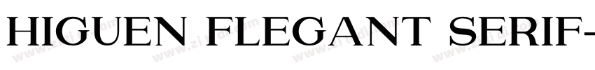 Higuen Flegant Serif字体转换
